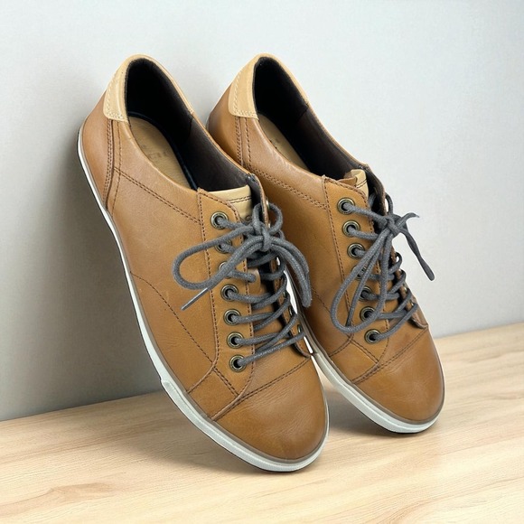 Coach Other - Coach Perkins Mens Leather Sneakers Saddle Brown Size 9.5